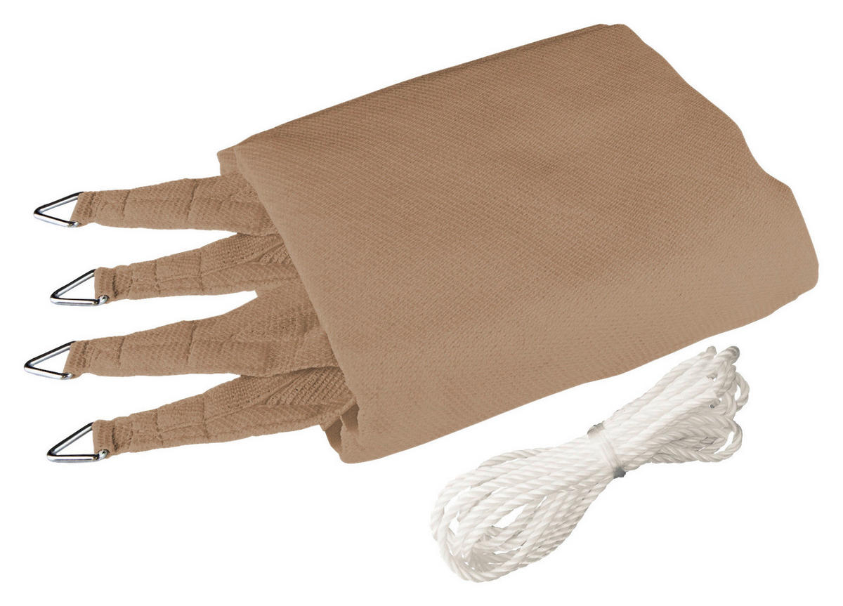GARTENSONNENSEGEL  500/500 cm  - Beige, Basics (500/500cm)