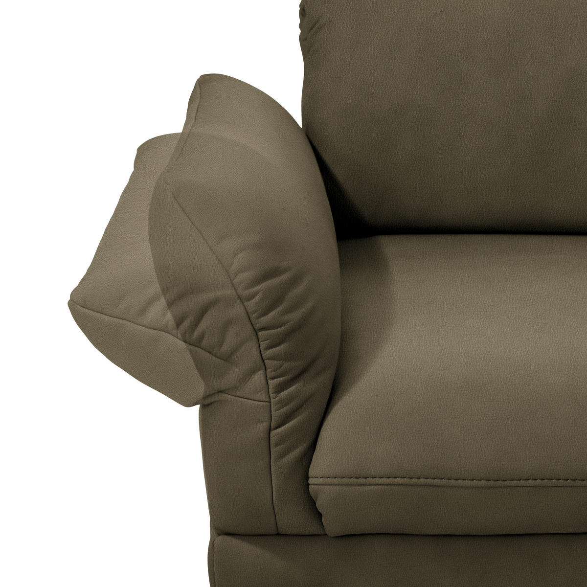 ECKSOFA in Echtleder Grün  308/173 cm  - Anthrazit/Grün, Design, Leder/Metall (308/173cm) - Joop!