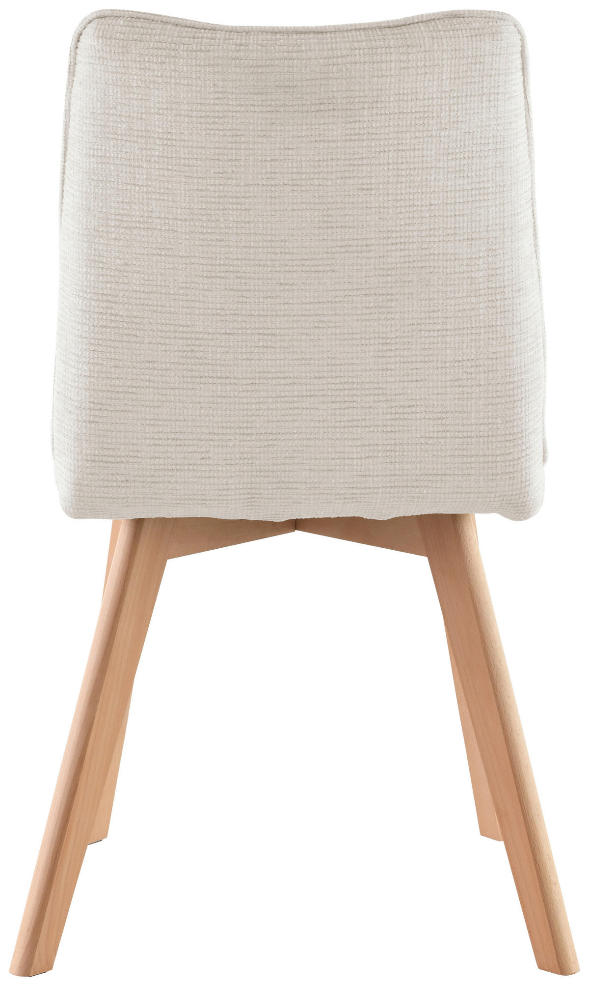 STUHL Leinenoptik Beige Buche, Pappel massiv, Sperrholz  - Eichefarben/Beige, LIFESTYLE, Holz/Textil (45/88/62cm) - Livetastic