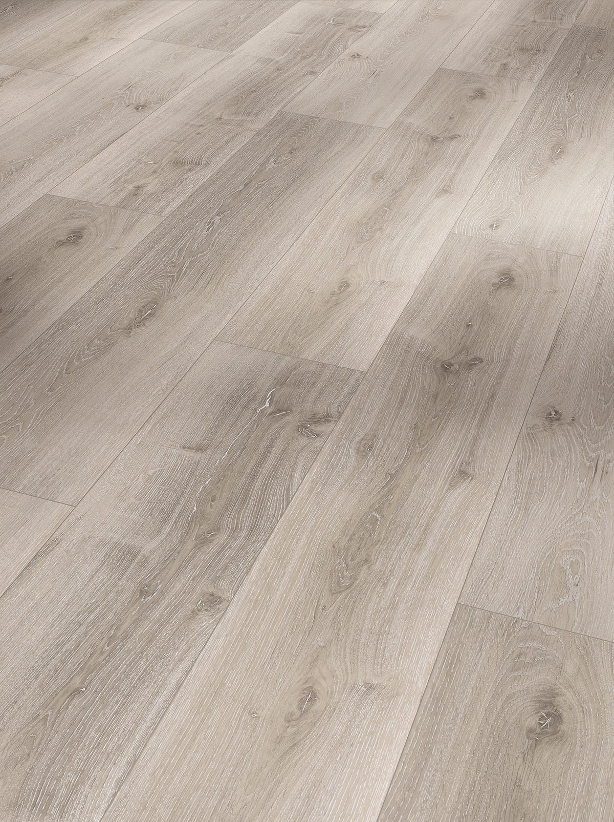 DESIGNBODEN BASIC 53 1743001  per  m² - Eichefarben/Hellgrau, Basics, Kunststoff (120,9/22,5/0,53cm) - Parador