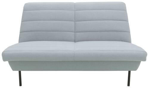 2-SITZER-SOFA Hellblau  - Schwarz/Hellblau, Design, Textil/Metall (145/92/103cm) - LOOKS by W.Joop