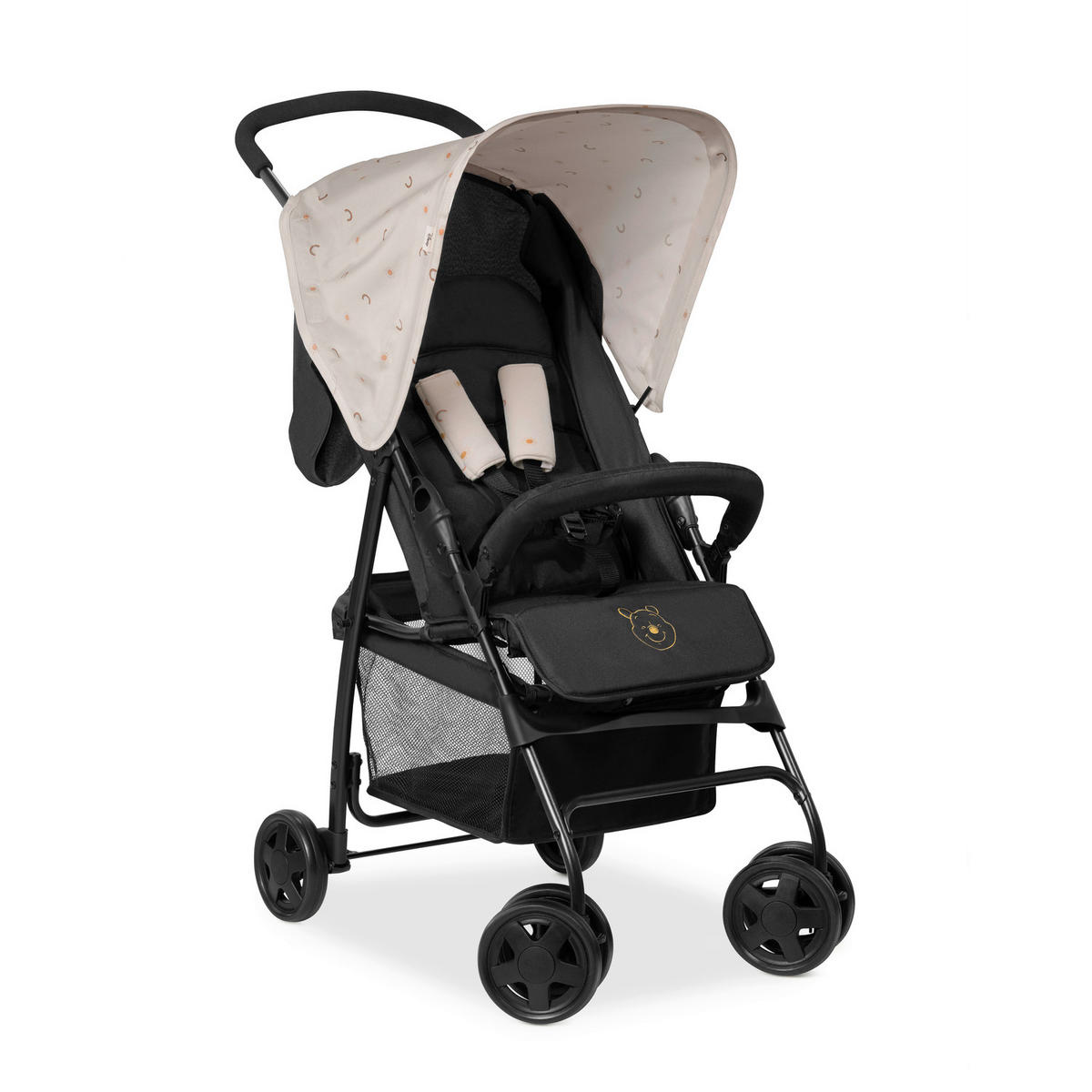 BUGGY WINNIE THE POOH  - Beige/Schwarz, Basics, Textil/Metall (75/45/100cm) - Disney