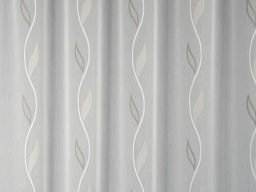 PERDEA  - maro/alb, Basics, textil (290cm) - Laguna
