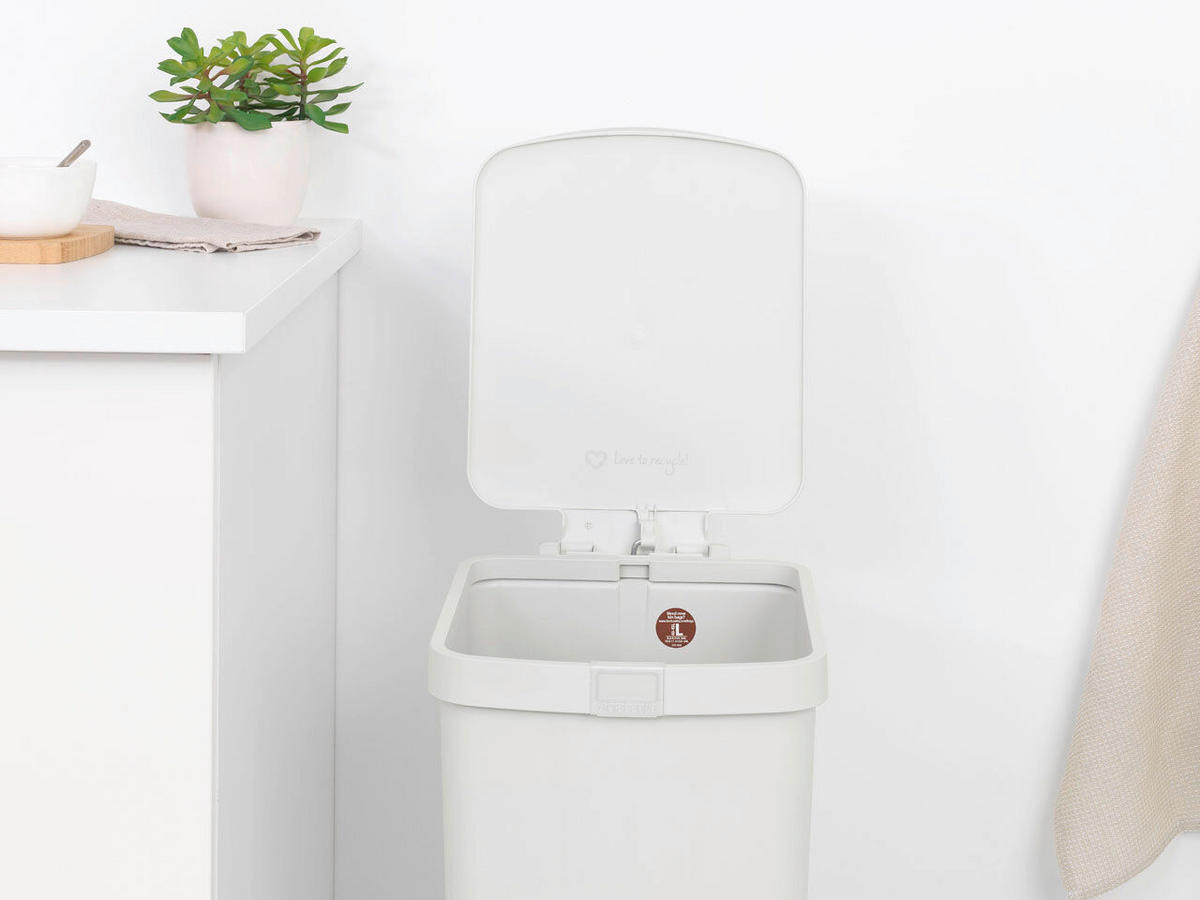 KOŠ ZA OTPAD  40 l   - svijetlo siva, Basics, plastika (28/66.6/35.2cm) - Brabantia