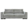 SCHLAFSOFA in Flachgewebe Grau  - Schwarz/Grau, KONVENTIONELL, Kunststoff/Textil (236/78/114cm) - Carryhome