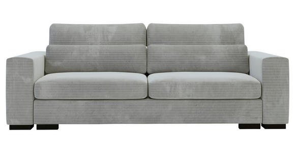 SCHLAFSOFA in Flachgewebe Grau  - Schwarz/Grau, KONVENTIONELL, Kunststoff/Textil (236/78/114cm) - Carryhome