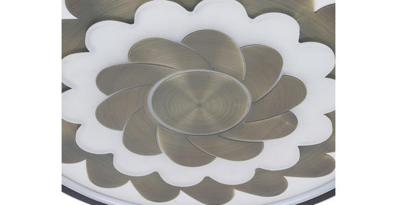 LED-DECKENLEUCHTE 58/5,5 cm - Messingfarben/Schwarz, LIFESTYLE, Kunststoff/Metall (58/5,5cm) - Dieter Knoll
