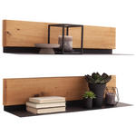 WANDBOARDSET  90/20/22 cm  - Wildeiche, Natur, Holz/Metall (90/20/22cm) - Linea Natura