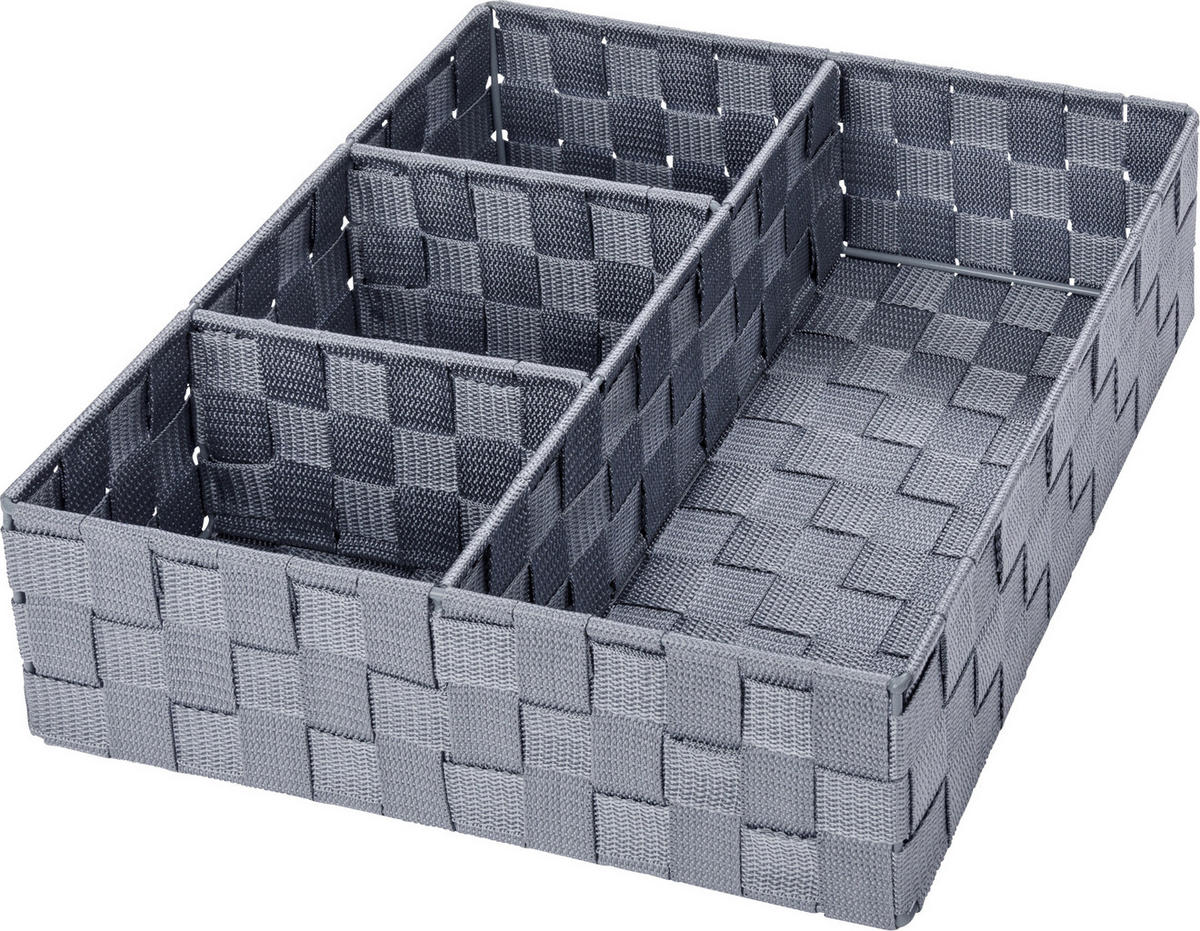 ORGANIZÉR sivá - sivá, Basics, plast (26/6,5/17cm)