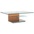 COUCHTISCH in Holz, Metall, Glas 125/75/40 cm - Chromfarben/Nussbaumfarben, Design, Glas/Holz (125/75/40cm) COUCHTISCH in Holz, Metall, Glas 125/75/40 cm - Chromfarben/Nussbaumfarben, Design, Glas/Holz (125/75/40cm)