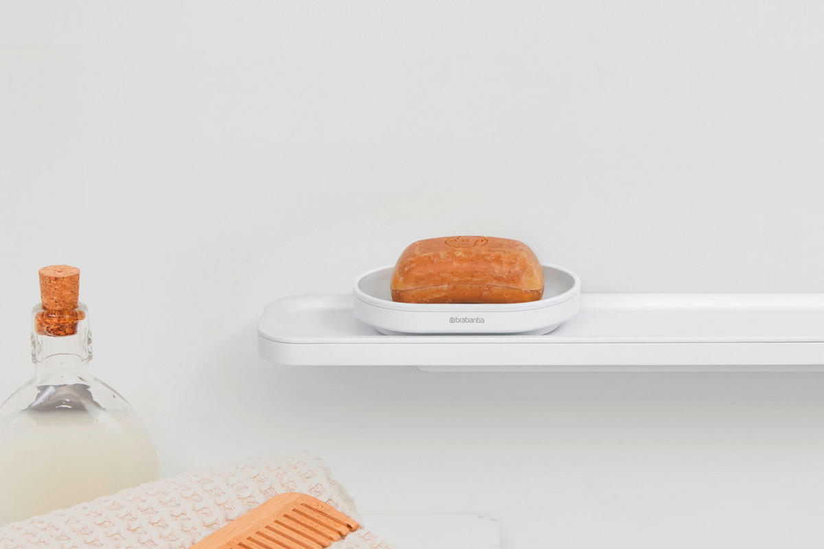 POSUDA ZA SAPUN  bela  metal  - bela, Osnovno, metal (12.1/2.4/8.1cm) - Brabantia