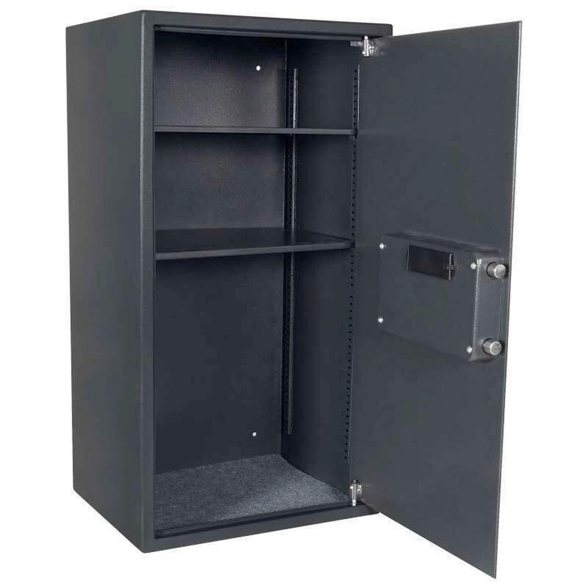 TRESOR - Anthrazit, KONVENTIONELL, Metall (45/85/36cm) - ROTTNER