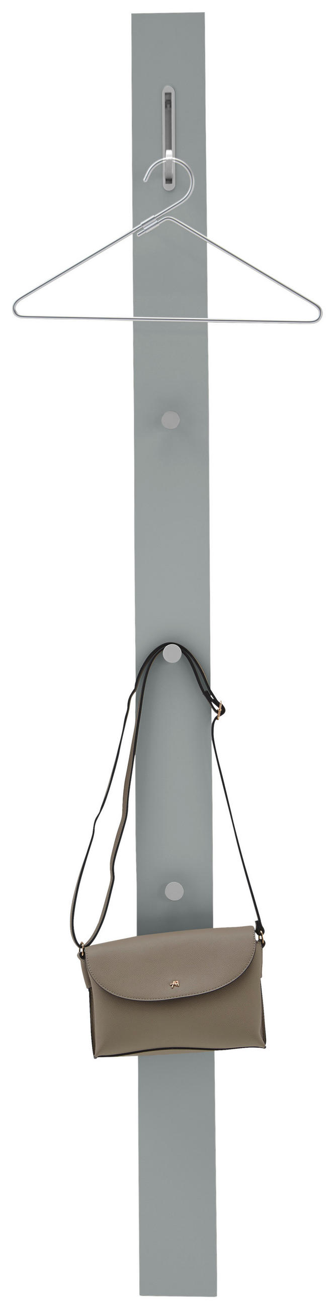 GARDEROBENPANEEL  in 10/165/5 cm  - Grau, Design, Holzwerkstoff/Metall (10/165/5cm) - Dieter Knoll