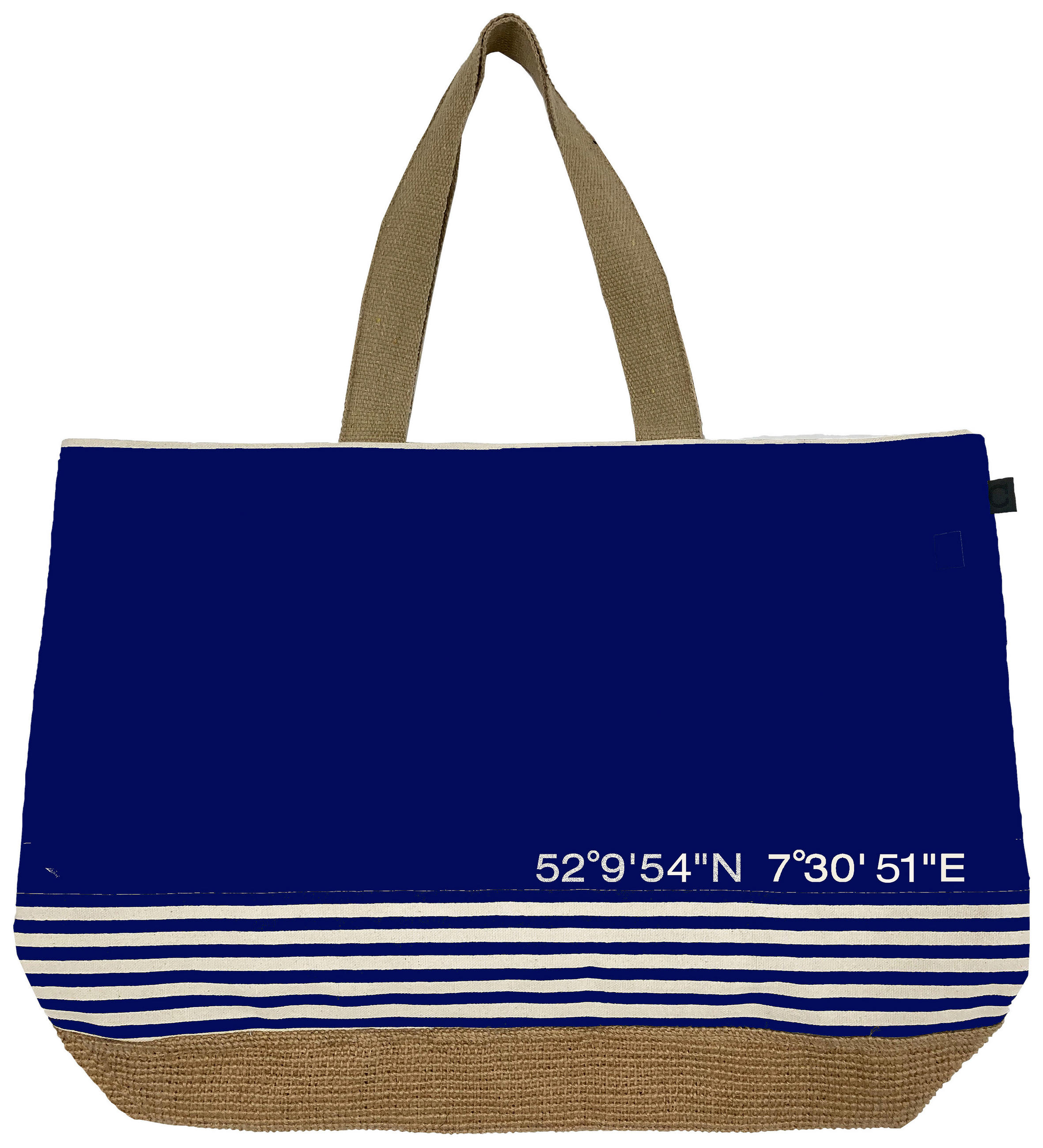 PLÁŽOVÁ TAŠKA modrá - modrá, Basics, textil (55/40cm) - Cawoe
