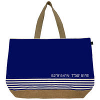 PLÁŽOVÁ TAŠKA modrá - modrá, Basics, textil (55/40cm) - Cawoe