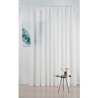 PERDEA CONFECȚIONATĂ transparent  - alb, Basics, textil (26.5/43/5cm)