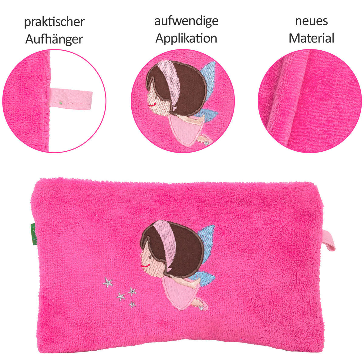 KULTURBEUTEL ELFE  - Pink, Basics, Textil (25/15cm)