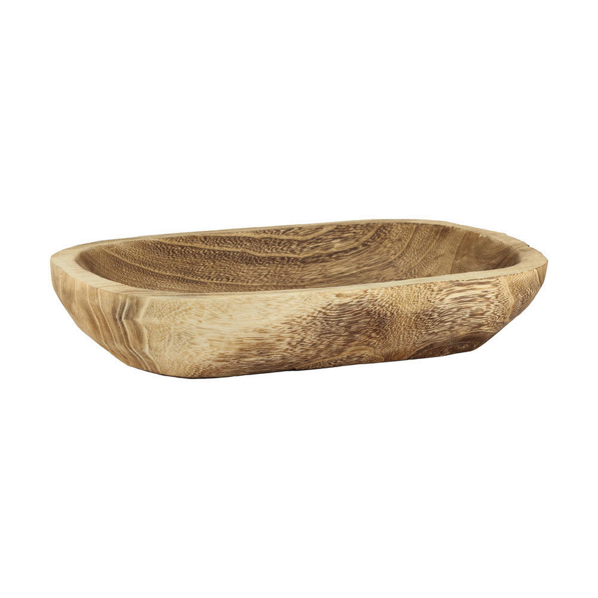 DEKORAČNÁ MISKA  - svetlohnedá, Basics, drevo (37/6/24cm)