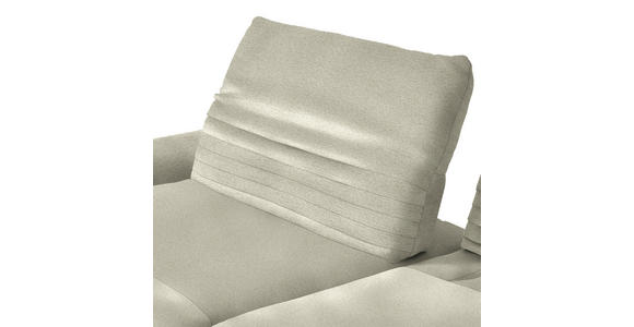 ECKSOFA  in Chenille Beige  170-195/280 cm  - Beige/Schwarz, Design, Textil/Metall (170-195/280cm) - Dieter Knoll