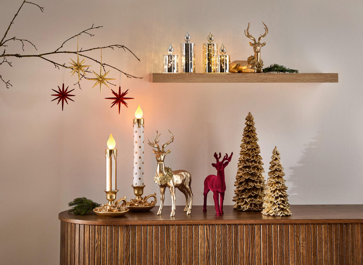 DEKORENTIER  - Goldfarben, LIFESTYLE, Kunststoff (25/16,1/25cm) - X-Mas