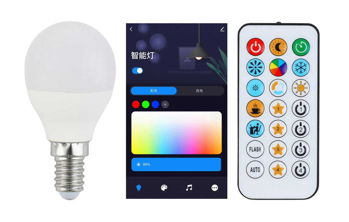LED OKOS IZZÓ,   4,9 W E14  - fehér, Basics, műanyag/fém (4,8/8cm) - Boxxx
