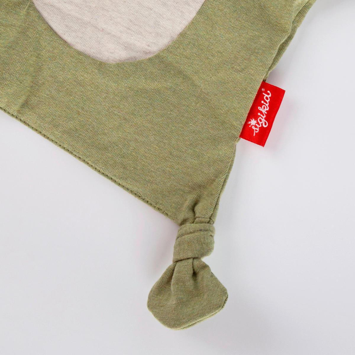 SCHMUSETUCH - Olivgrün/Weiß, Basics, Textil (22/26/11cm) - Sigikid