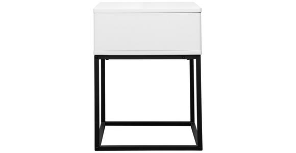 NACHTKÄSTCHEN 40/52/38,5 cm  in Schwarz, Weiß  - Schwarz/Weiß, Design, Holzwerkstoff/Metall (40/52/38,5cm) - Carryhome