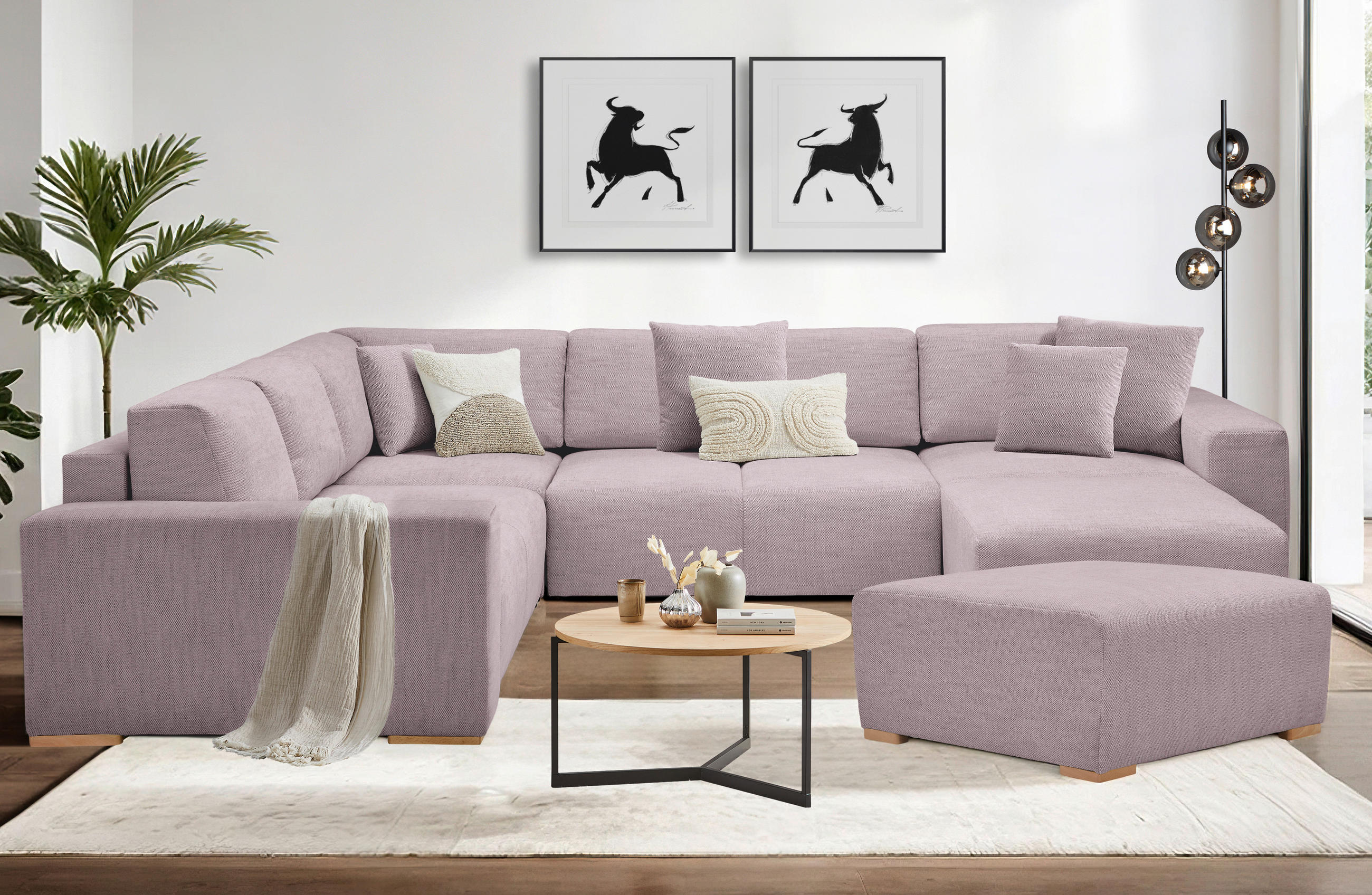 ZIERKISSENSET  42/53/42/53 cm   - Altrosa, Konventionell, Textil (42/53/42/53cm) - Livetastic