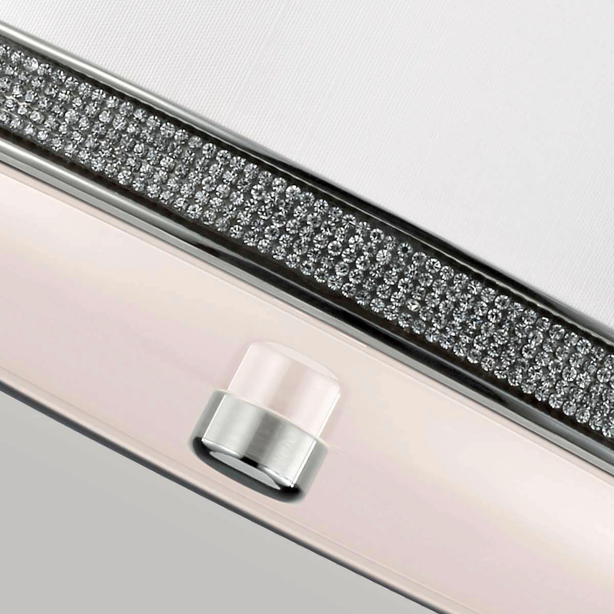 DECKENLEUCHTE Pave 33/17.4 cm   - Nickelfarben, KONVENTIONELL, Glas/Metall (33/17.4cm) - Elstead Lighting
