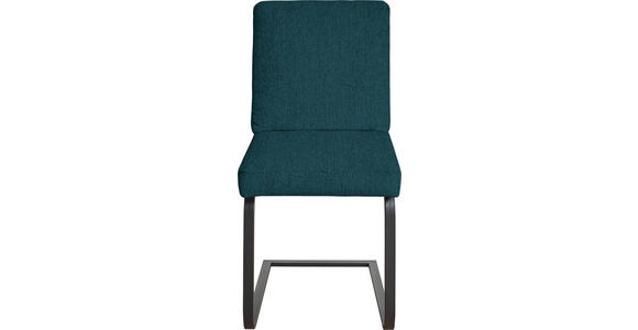 SCHWINGSTUHL in Stahl Chenille - Schwarz/Dunkelblau, Design, Textil/Metall (46/92/60cm) - Dieter Knoll