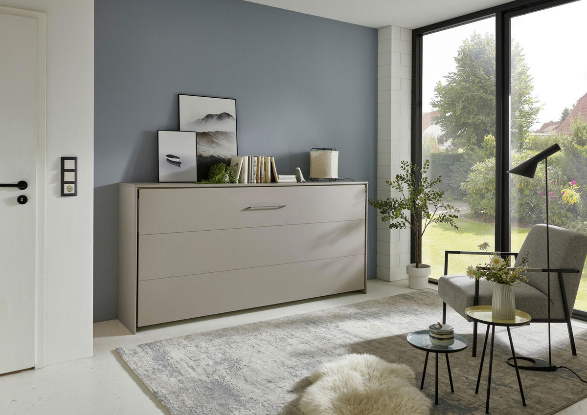 SCHRANKBETT 90/200 cm Sahara  - Schwarz/Sahara, KONVENTIONELL, Holz/Holzwerkstoff (90/200cm) - MID.YOU