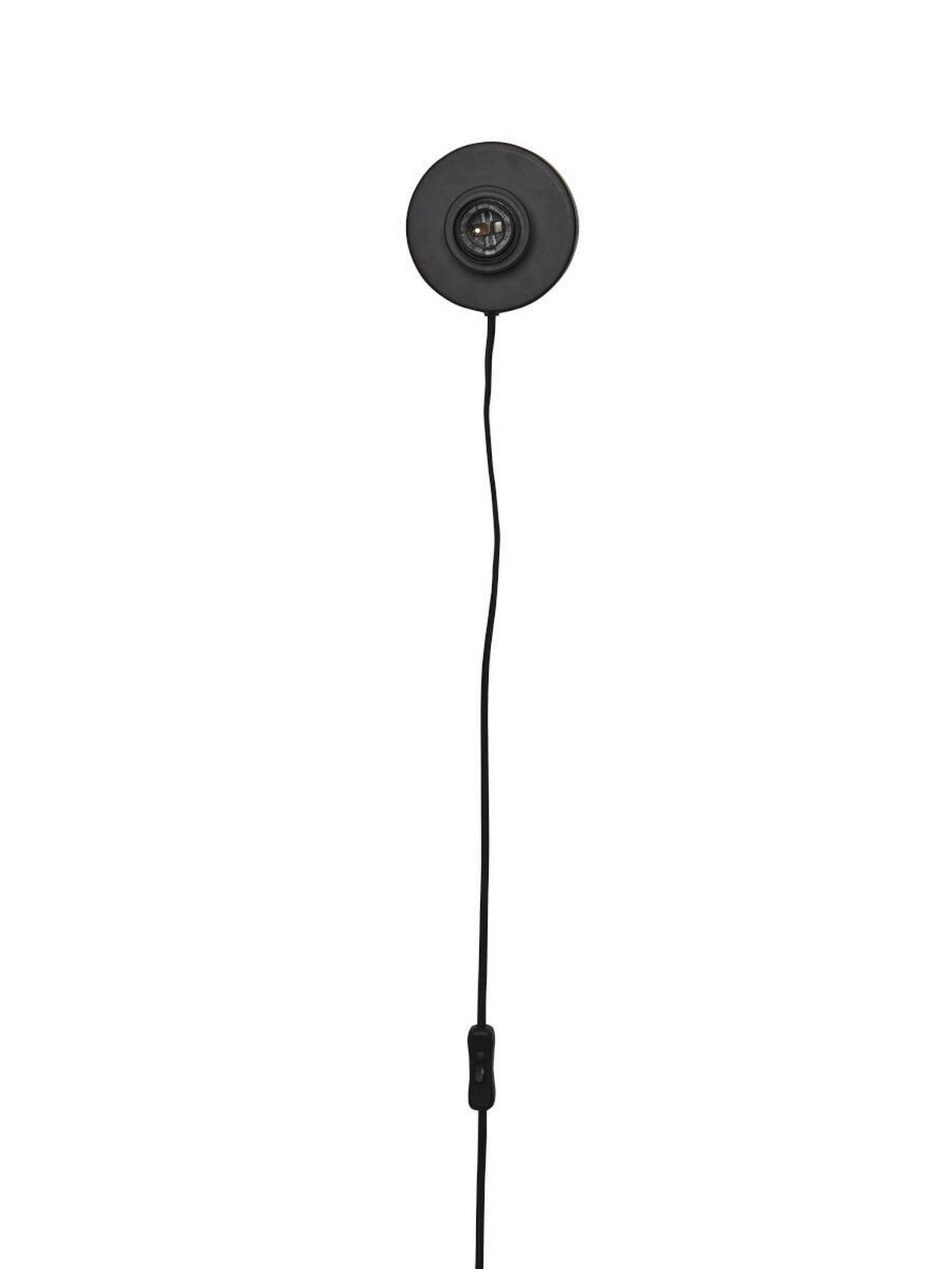 WANDLEUCHTE - Dunkelgrau, Basics, Naturmaterialien (45/7cm) - Good & Mojo