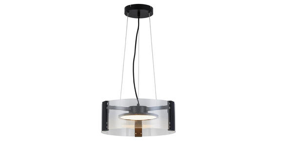 LED-HÄNGELEUCHTE 40/120 cm - Transparent/Schwarz, Design, Kunststoff/Metall (40/120cm) - Novel
