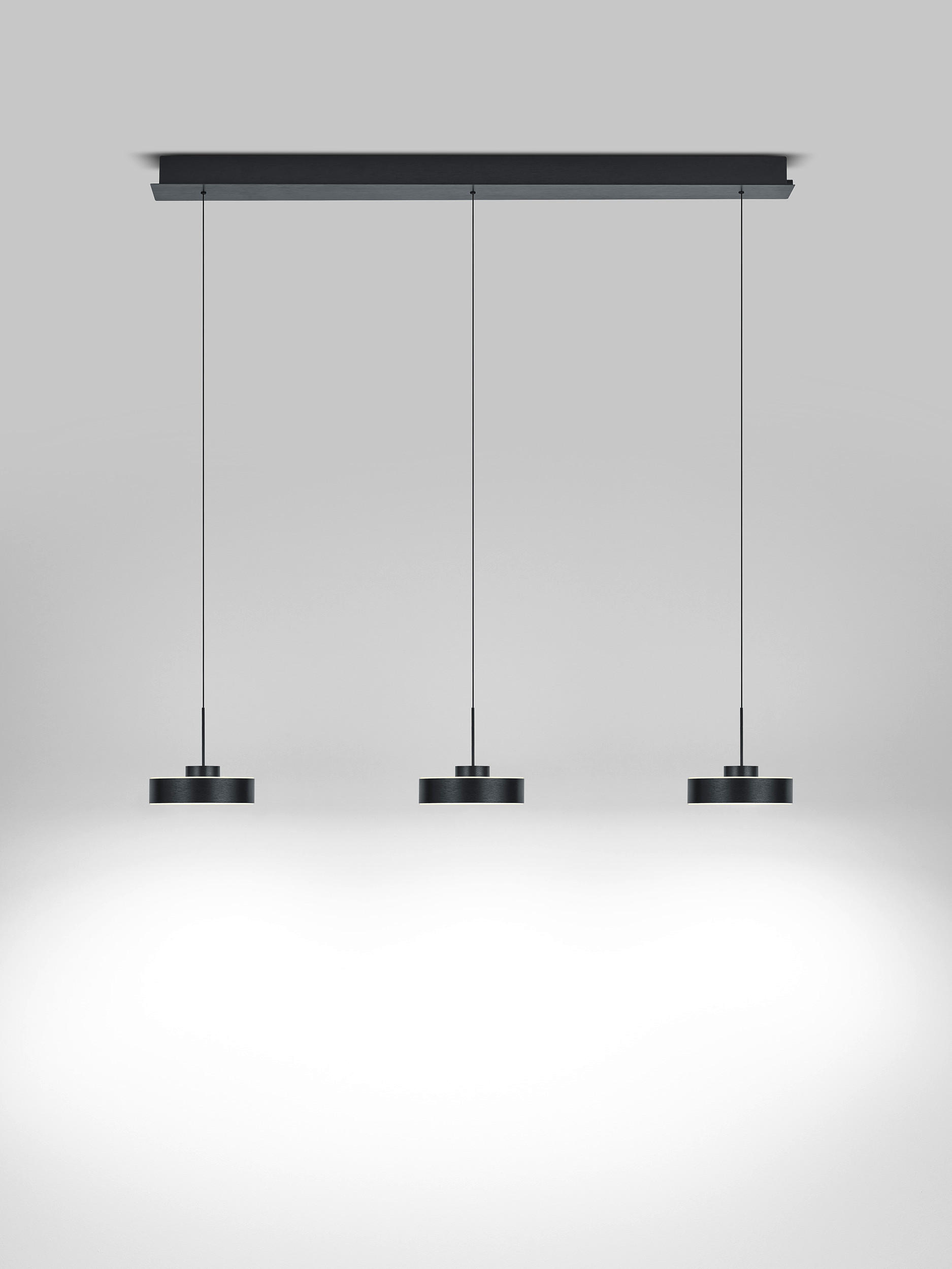 LED-HÄNGELEUCHTE 112/18/30-200 cm  - Anthrazit, Design, Metall (112/18/30-200cm) - Hell