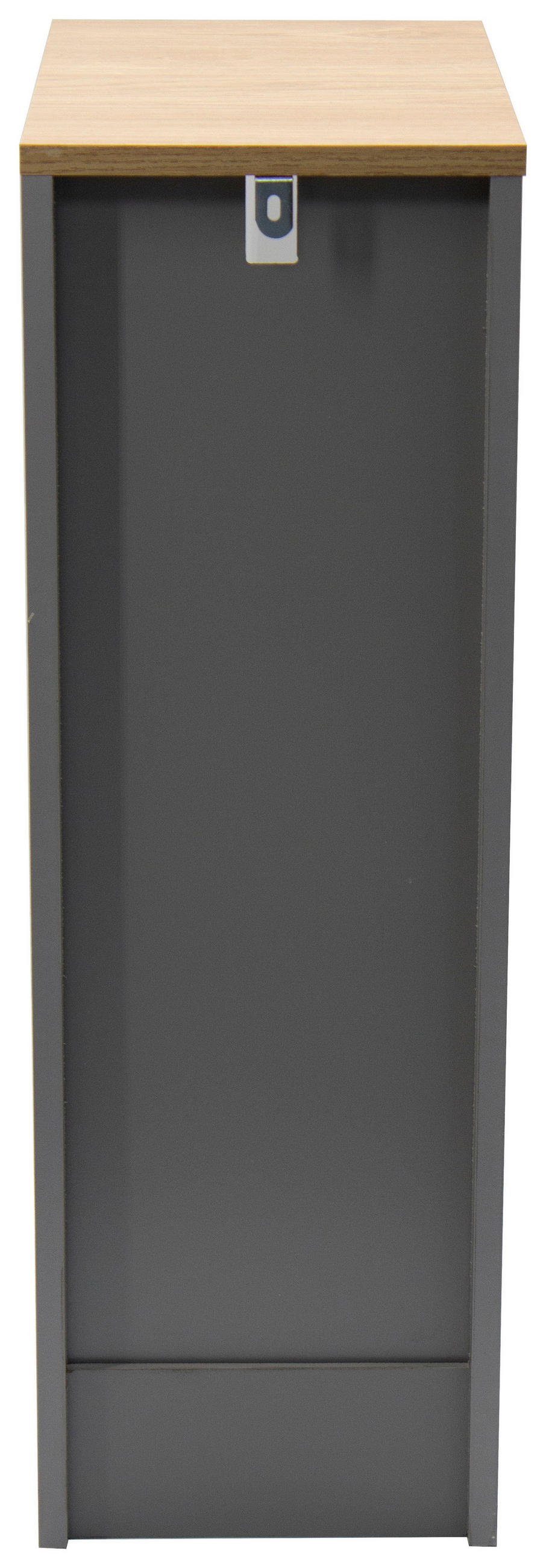 NACHTSCHRANK 19,6/60/34 cm, Grau, Eiche Artisan,  - Eiche Artisan/Grau, Basics, Holzwerkstoff (19,6/60/34cm) - Boxxx