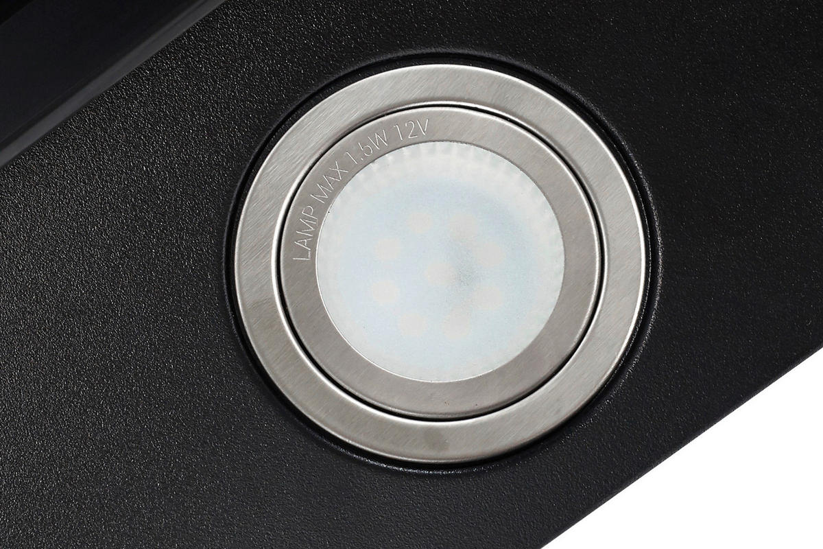 DUNSTABZUGSHAUBE CH24060SAM  - Schwarz, Trend, Glas/Metall (59,5/74,2-109,2/38,5cm) - Respekta