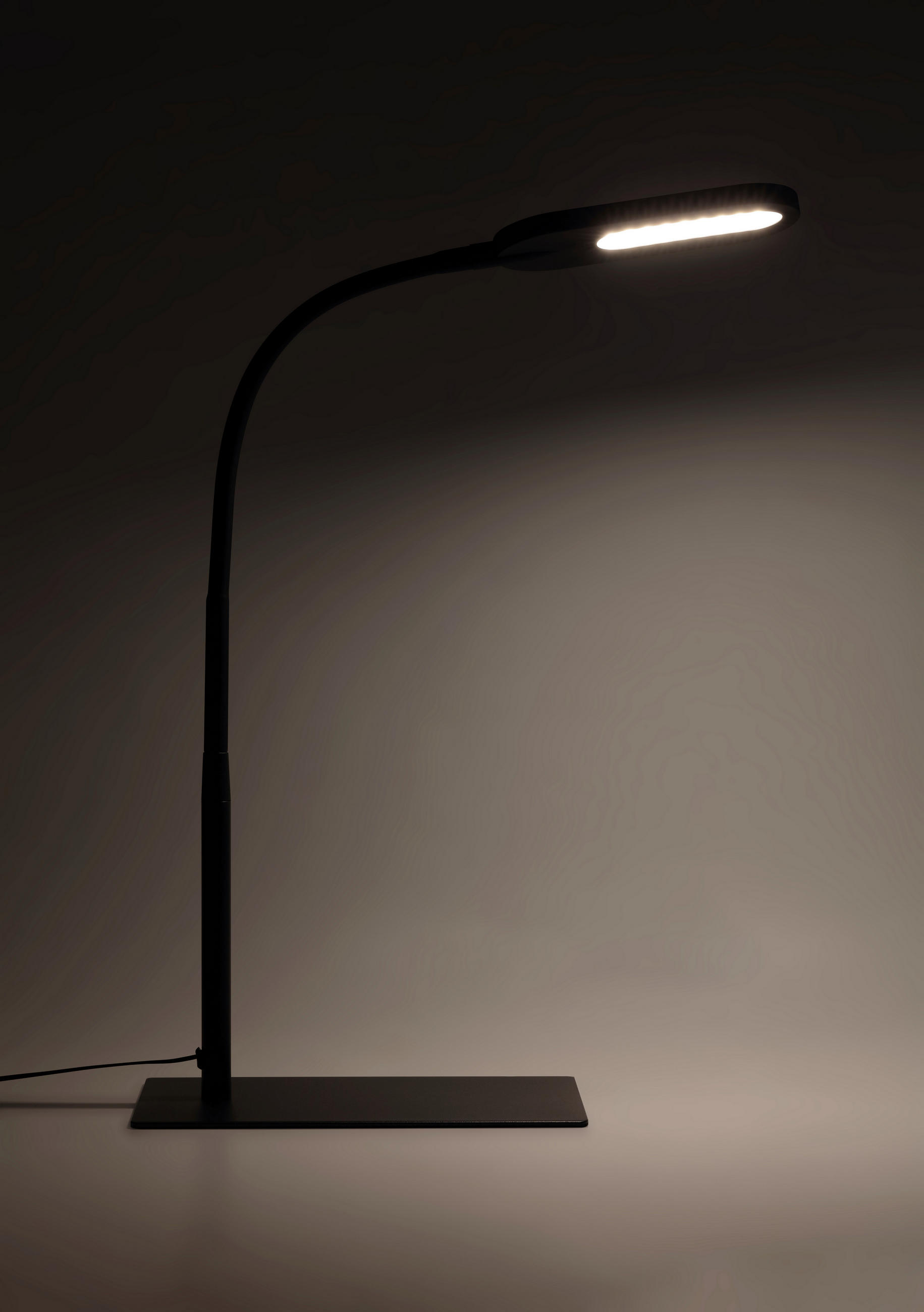 LED-TISCHLEUCHTE - Schwarz, Basics, Kunststoff/Metall (37,5/15/43,5cm) - Novel