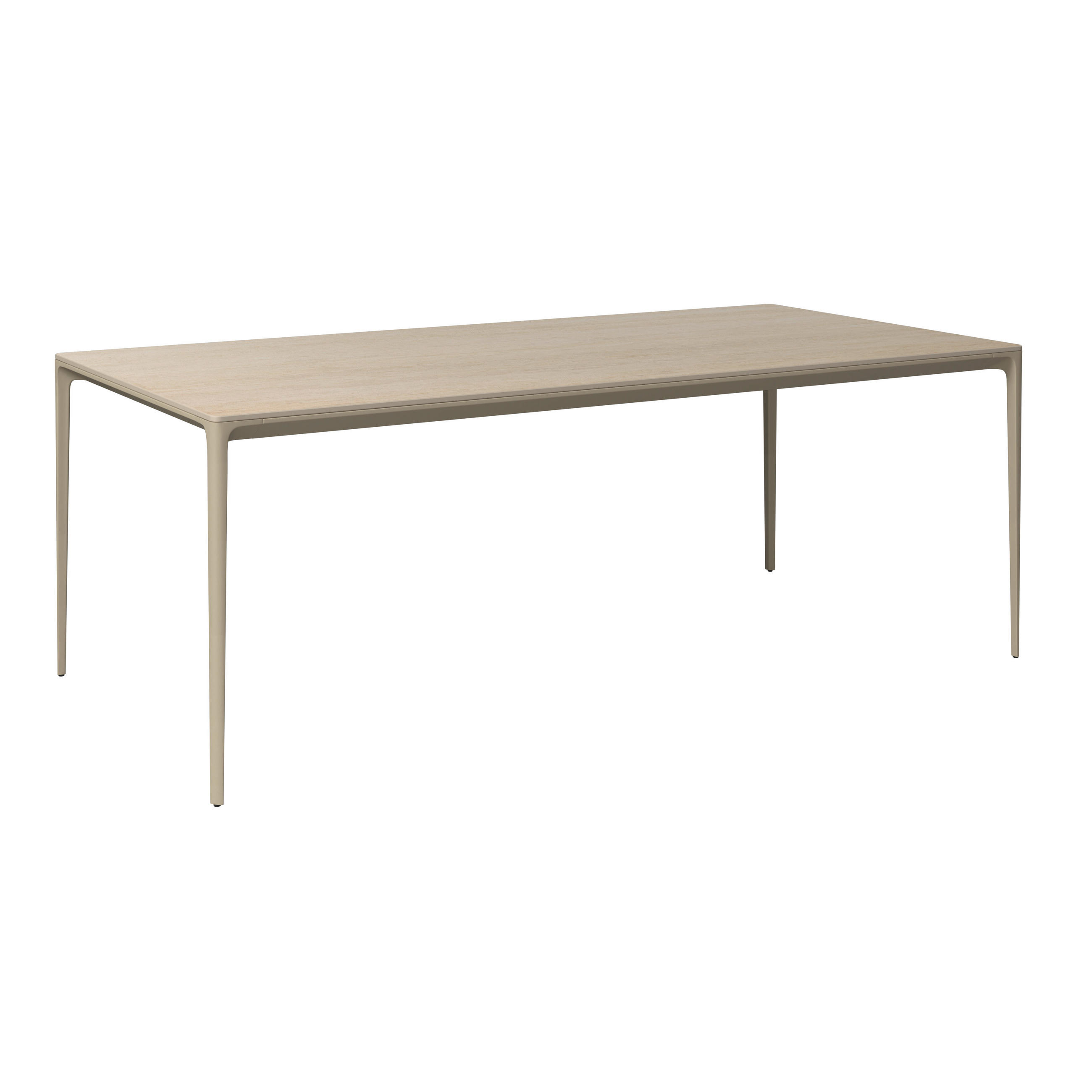 GARTENTISCH 180/90/73 cm Metall, Stein rechteckig  - Beige, Design, Stein/Metall (180/90/73cm) - Dieter Knoll