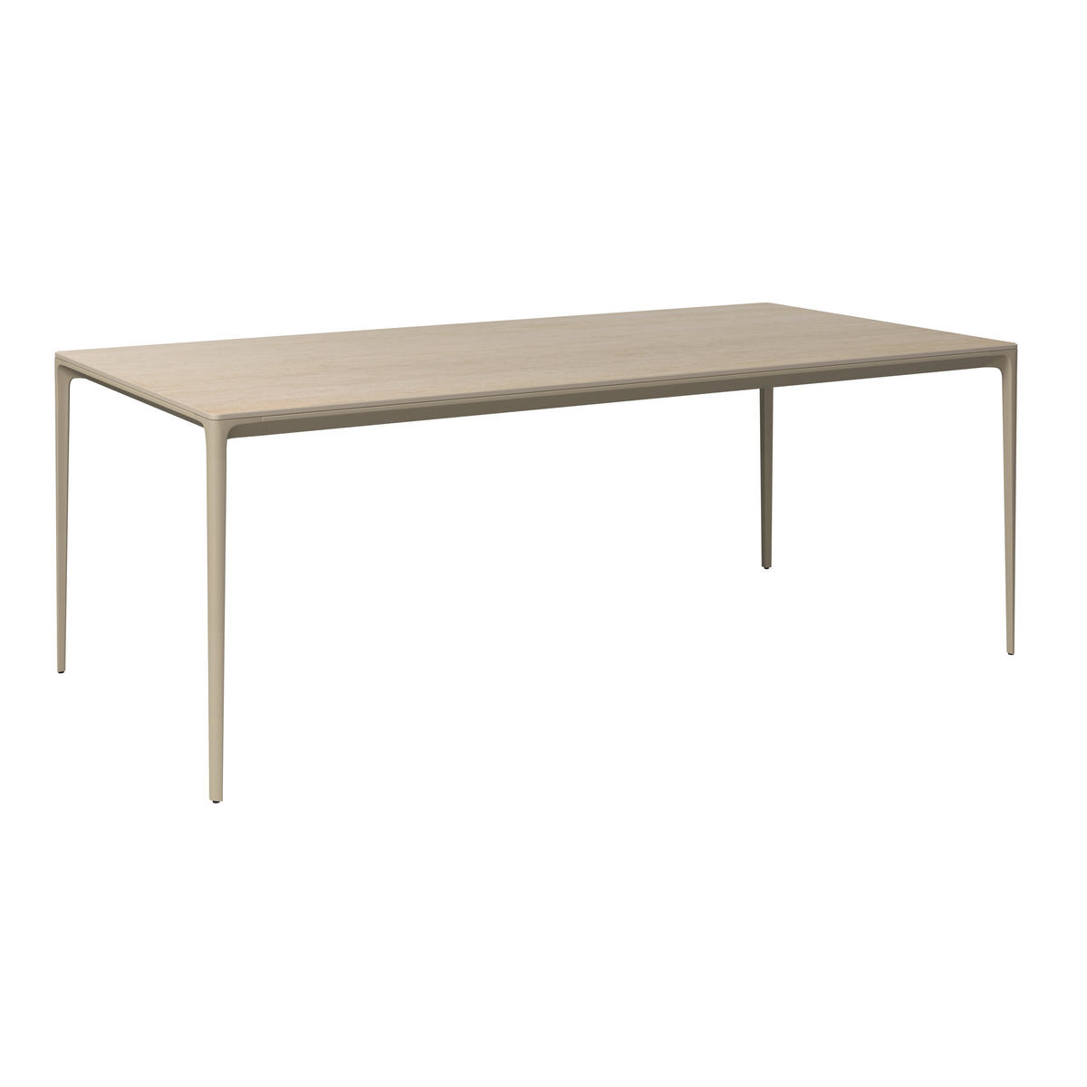 GARTENTISCH 180/90/73 cm Metall, Stein rechteckig  - Beige, Design, Stein/Metall (180/90/73cm) - Dieter Knoll