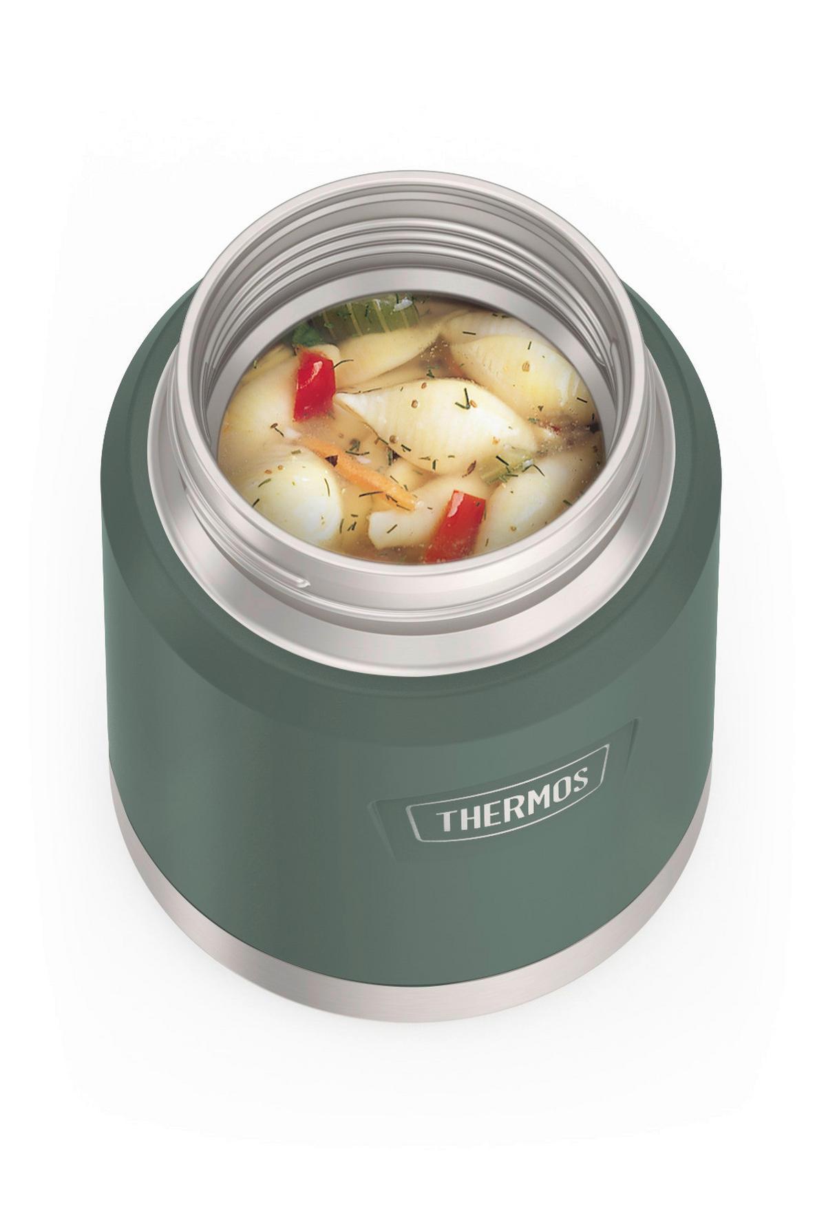 ISOLIERSPEISEGEFÄSS ICON 0,47 L  - Dunkelgrün, Basics, Metall (0,47l) - Thermos