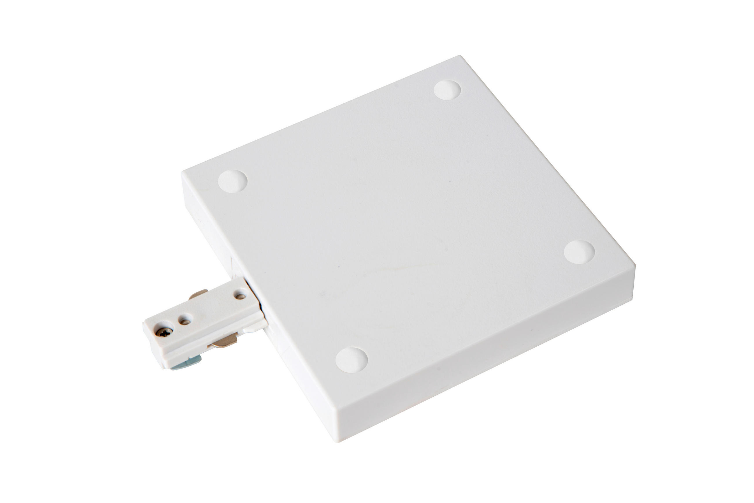 SCHIENENSYSTEM Track 19.6/12/1,8 cm   - Weiß, Basics, Kunststoff (19.6/12/1,8cm) - Lucide