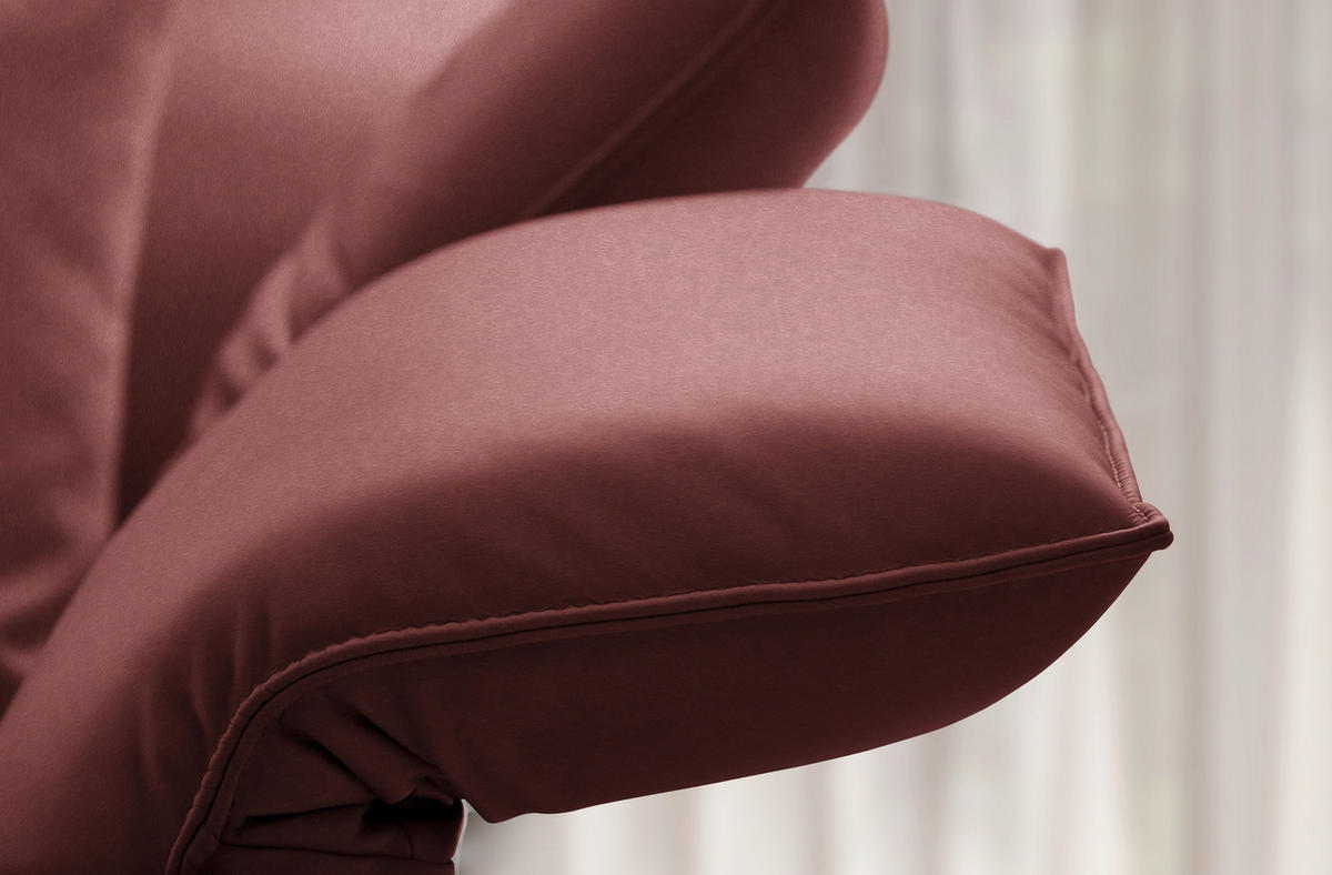 ECKSOFA  in Echtleder Rotbraun  290/230 cm  - Rotbraun/Anthrazit, Design, Leder/Metall (290/230cm) - Johann Jakob