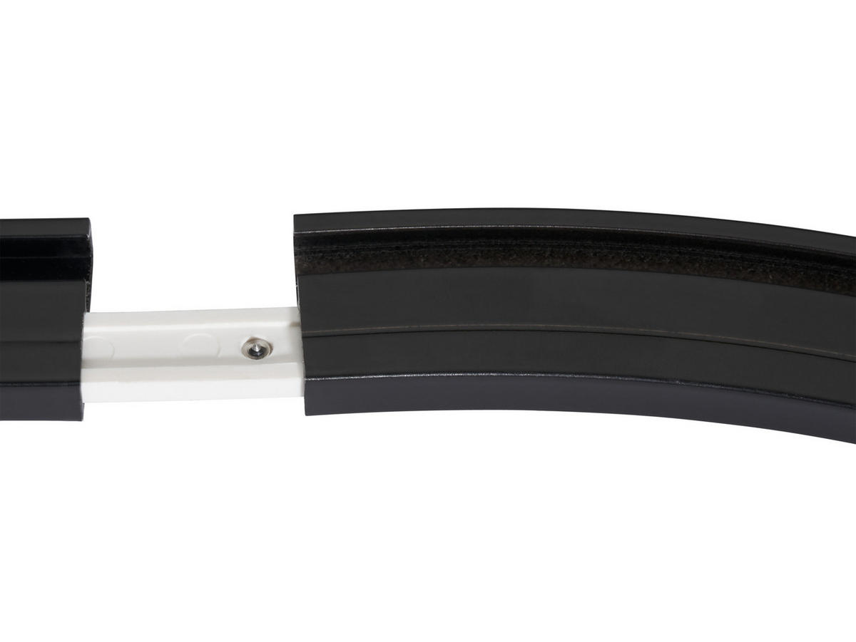 VORHANGSCHIENENZUBEHÖR  - Schwarz, Basics, Metall (21/21/0,7cm) - Homeware