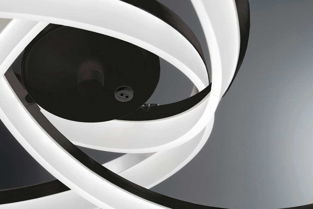 LED-PENDELLEUCHTE 53/150 cm  - Sandfarben/Schwarz, Design, Metall (53/150cm) - Fischer & Honsel