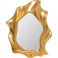 WANDSPIEGEL 92/122/10 cm    in organisch  - Goldfarben, Design, Glas/Holz (92/122/10cm) - Kare-Design