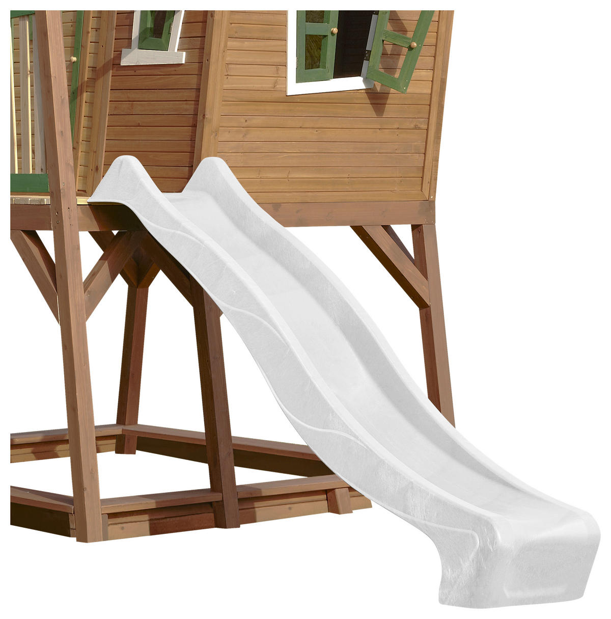 SPIELTURM 432/288/193 cm  - Braun/Weiß, KONVENTIONELL, Holz (432/288/193cm) - Ambia Garden
