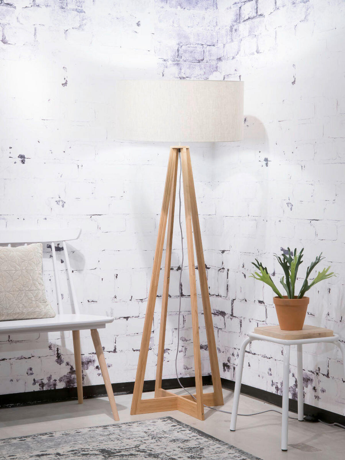 STEHLEUCHTE 60/158 cm    - Naturfarben, Trend (60/158cm) - Good & Mojo