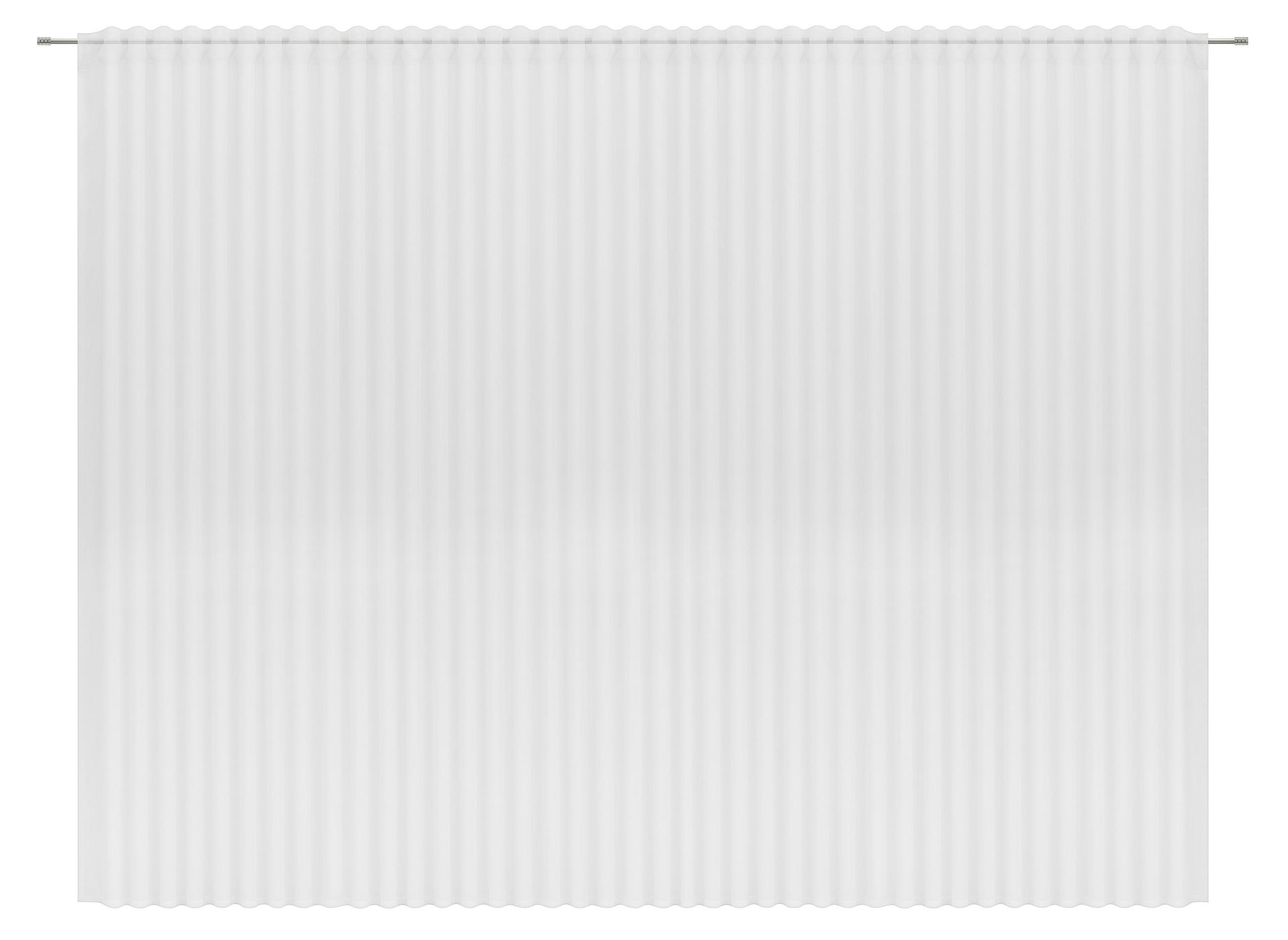 FERTIGSTORE  halbtransparent   600/245 cm  - Weiß, Basics, Textil (600/245cm) - Esposa