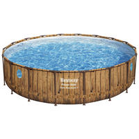 POOL SET VISTA SERIES 56977GS 549/122 cm  - Braun, KONVENTIONELL, Kunststoff/Metall (549/122cm) - Bestway
