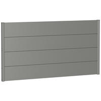 SICHTSCHUTZ - Grau, Basics, Metall (180/91/4,4cm) - Biohort